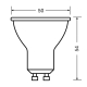 OSRAM LED reflektor VALUE PAR16 2.8W/25W GU10 2700K 230lm/60° NonDim 15Y