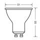 OSRAM LED reflektor VALUE PAR16 3.2W/35W GU10 2700K 230lm/36° NonDim 15Y