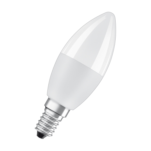 OSRAM LED svíčka B37 5.5W/40W E14 2700K/RGBW 470lm Dim 25Y opál ;REM.