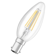 OSRAM LED svíčka filament STAR B35 4W/40W B15d 2700K 470lm NonDim 15Y