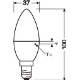 OSRAM LED svíčka VALUE B35 4.9W/40W E14 2700K 470lm NonDim 15Y opál 2-pack