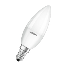 OSRAM LED svíčka VALUE B35 4.9W/40W E14 2700K 470lm NonDim 15Y opál 3-pack