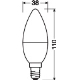 OSRAM LED svíčka VALUE B35 7W/60W E14 2700K 806lm NonDim 15Y opál 2-pack