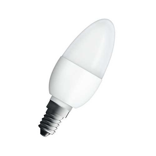 OSRAM LED svíčka VALUE B38 5.7W/40W E14 2700K 470lm NonDim 10Y FR
