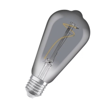 OSRAM LED žárovka filament 1906 Edison 3.4W/10W E27 1800K 100lm NonDim 15Y ;kouř