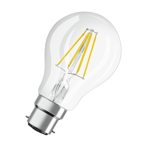 OSRAM LED žárovka filament PARATHOM A60 6.5W/60W B22d 2700K 806lm Dim 15Y