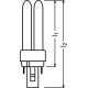 OSRAM nástrčná zářivka DULUX D 13W/840 G24d-1