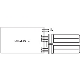 OSRAM nástrčná zářivka DULUX D/E 18W/827 G24q-2