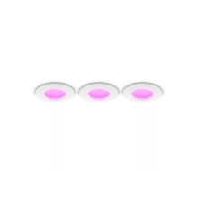 PHILIPS HUE-WCA svít.down.LED Slim 8.3W 1000lm/820-65/WCA IP44 ; bílá 3-pack