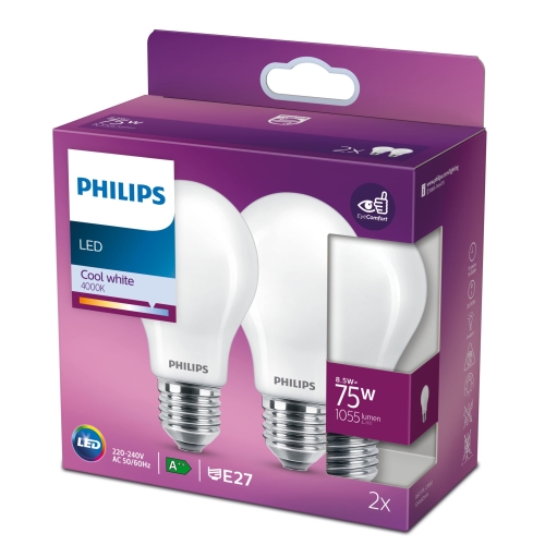 PHILIPS LED classic 75W A60 E27 CW FR ND 2SRT6