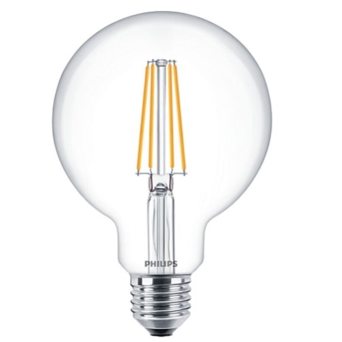 PHILIPS LED globe filament G93 7W/60W E27 2700K 806lm NonDim 15Y