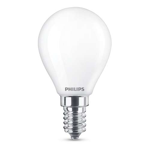 PHILIPS LED kapka Classic P45 4.3W/40W E14 2700K 470lm NonDim 15Y opál BL