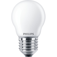 PHILIPS LED kapka Classic P45 4.3W/40W E27 2700K 470lm NonDim 15Y opál BL