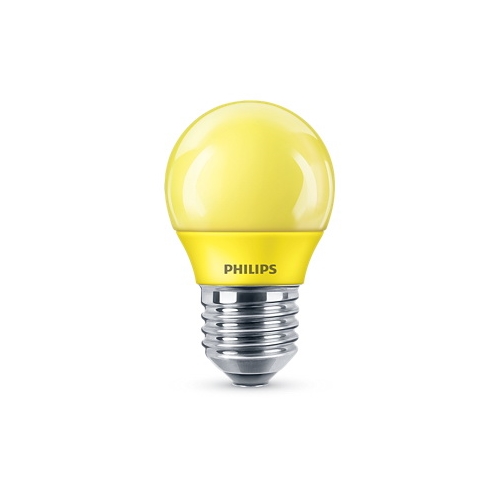 PHILIPS LED kapka colored P45 3.1W/25W E27 YELLOW NonDim 10Y