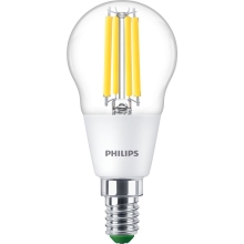 PHILIPS LED kapka filament MASTER P45 2.3W/40W E14 4000K 485lm NonDim 50Y