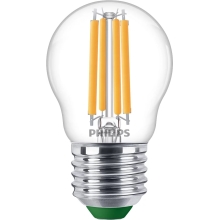 PHILIPS LED kapka filament MASTER P45 2.3W/40W E27 2700K 485lm NonDim 50Y