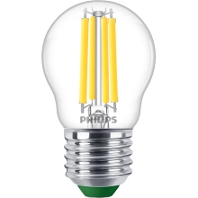 PHILIPS LED kapka filament MASTER P45 2.3W/40W E27 4000K 485lm NonDim 50Y