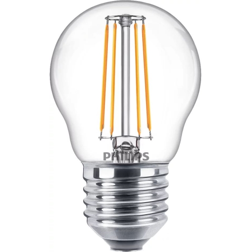 PHILIPS LED kapka filament P45 4.3W/40W E27 2700K 470lm NonDim 15Y BL