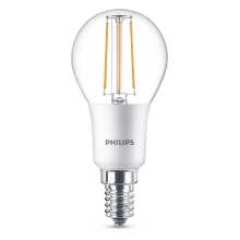 PHILIPS LED kapka filament P45 4.5W/40W E14 2700K 470lm Dim 15Y BL
