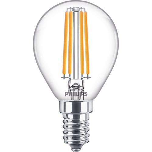 PHILIPS LED kapka filament P45 6.5W/60W E14 2700K 806lm NonDim 15Y BL