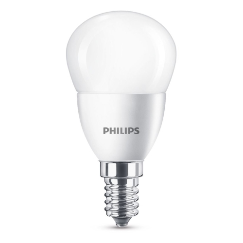 PHILIPS LED kapka P45 5.5W/40W E14 4000K 520lm NonDim 15Y opál BL