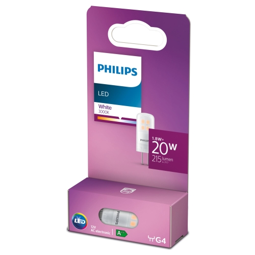 PHILIPS LED kapsle 1.8W/20W G4 3000K 215lm NonDim 15Y BL