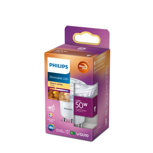 PHILIPS LED reflektor Classic PAR16 3.8/50W GU10 2700-2200K 345lm/36° Dim 15Y BL