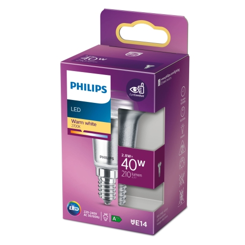 PHILIPS LED reflektor R50 2.8W/40W E14 2700K 210lm/36° NonDim 15Y BL