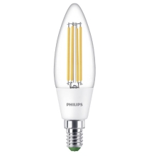 PHILIPS LED svíčka filament B35 2.3W/40W E14 4000K 485lm NonDim 50Y čirá