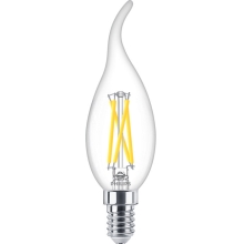 PHILIPS LED svíčka filament MASTER BA35 2.5W/25W E14 2700K 340lm DimTone 25Y