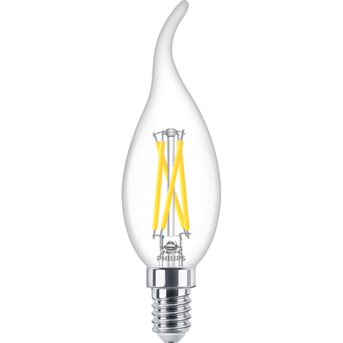 PHILIPS LED svíčka filament MASTER BA35 2.5W/25W E14 2700K 340lm DimTone 25Y