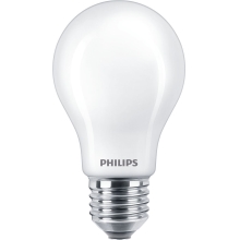 PHILIPS LED žárovka A60 10.5W/100W E27 2200-2700K 1521lm Dim 15Y opál