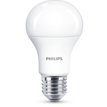 PHILIPS LED žárovka A60 10W/75W E27 6500K 1055lm NonDim 15Y opál BL