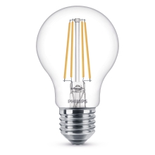 PHILIPS LED žárovka filament A60 7W/60W E27 2700K 806lm NonDim 15Y BL