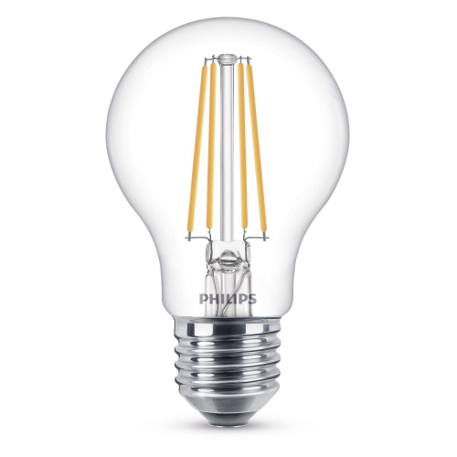 PHILIPS LED žárovka filament A60 7W/60W E27 2700K 806lm NonDim 15Y BL