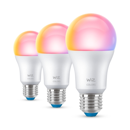 PHILIPS WiZ bulb A60 8.8W/60W E27 RGB 806lm Dim opál 3-pack