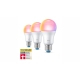 PHILIPS WiZ bulb A60 8.8W/60W E27 RGB 806lm Dim opál 3-pack