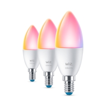 PHILIPS WiZ candle B37 4.9W/40W E14 RGB 470lm Dim opál 3-pack