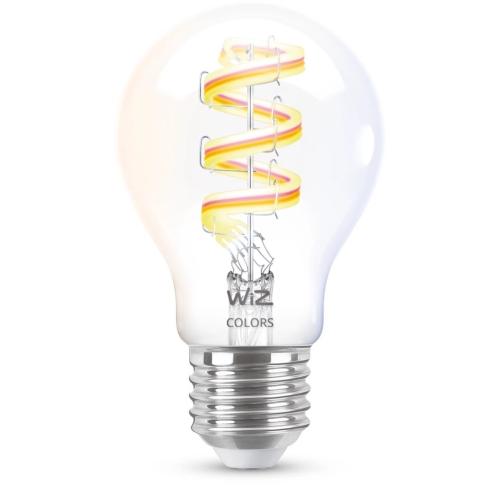 PHILIPS WiZ filam.bulb A60 6.3W/40W E27 RGB 470lm Dim čirá