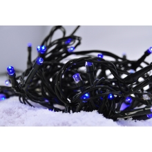 SOLIGHT LED vánoční řetěz, 3m, 20 LED, 3 x AA, modré světlo, zelený kabel