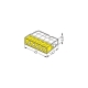 WAGO krabicová svorka 5x0.5-2.5 mm2 transp/žlutá Kód:2273-205 ;bal.=100ks